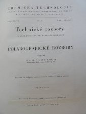 kniha Radiometrické rozbory Polarografické rozbory, Nákladem Československé společnosti chemické 1949