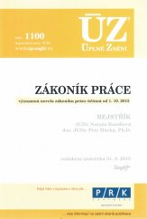 kniha ÚZ č. 1100 Zákoník práce, Rejstřík redakční uzávěrka 31. 8. 2015, Sagit 2015