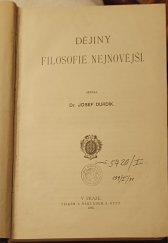 kniha Dějepisný nástin filosofie novověké. Díl II., - Dějiny filosofie nejnovější, J. Otto 1887