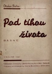 kniha Pod tíhou života básně, Knihovna Literárního kruhu v Mor. Ostravě 1941