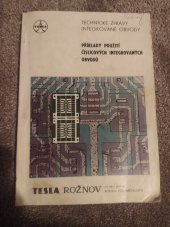 kniha Příklady použití číslicových integrovaných obvodů, Tesla Rožnov 1970