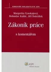 kniha Zákoník práce s komentářem, ASPI  2007