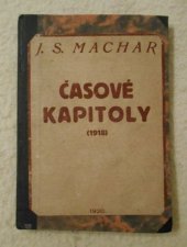 kniha Časové kapitoly [1918], G. Dubský 1920