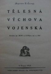 kniha Tělesná výchova vojenská, Svaz čs. důstojnictva 1925