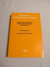 kniha Technický prekladový slovník Klimatizačná a chladiaca technika, Alfa 1978