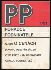 kniha Poradce podnikatele č.1 zákon o cenách, zákon o obecním zřízení, Poradce podnikatele 1991