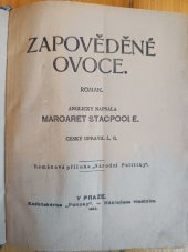 kniha Zapověděné ovoce román, Nár. politika 1915