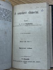 kniha O soustavě sluneční, Nákladem spolku pro vydávání laciných knih českých 1869