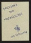 kniha Pozvánka pro nezasloužilé, Farní sbor Českobratrské církve evangelické Třebenice v nakladatelství Mlýn 2001