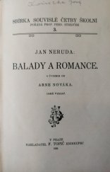 kniha Balady a romance, F. Topič 1926