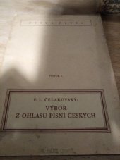kniha Výbor z ohlasu písní českých ..., Školní nakladatelství pro Čechy a Moravu 1943
