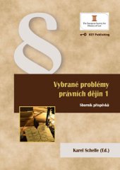 kniha Vybrané problémy právních dějin 1, Key Publishing 2014