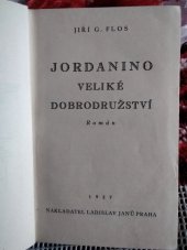 kniha Jordanino veliké dobrodružství román, Ladislav Janů 1937