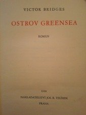 kniha Ostrov Greensea Román, Jos. R. Vilímek 1930
