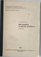 kniha Mechanika vlakové dopravy, Alfa 1972