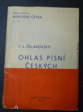 kniha Ohlas písní českých, Jindřich Bačkovský 1940