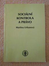 kniha Sociální kontrola a právo, Masarykova univerzita 1998