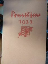 kniha Prostějov 1923 Průvodce městem a okolím, Cizinecký odbor obce 1923