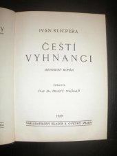 kniha Čeští vyhnanci historický román, Hladík & Ovesný 1929