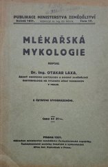 kniha Mlékařská mykologie, Minist. zemědělství 1921