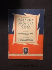 kniha Zábavná anglická četba s vysvětlivkami, Vojtěch Hrách 1947