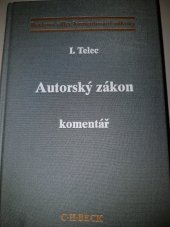 kniha Autorský zákon komentář, C. H. Beck 1997