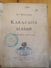 kniha Karacson Aladár vojenský příběh z 18. století, Jos. R. Vilímek 1927