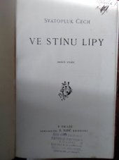 kniha Ve stínu lípy, F. Topič 1908