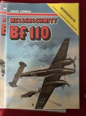 kniha Messerschmitt Bf 110 Monografie Výkresy 1:72, Barevné Kresby Kamufláží, AJ-Press  1994