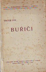 kniha Buřiči [verše] 1901-1902, Kruh českých spisovatelů 1903