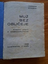 kniha Muž bez obličeje  Román lásky a dobrodružství , Lucerna 1928