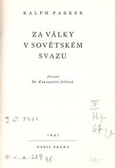 kniha Za války v Sovětském svazu, Orbis 1947