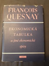 kniha Ekonomická tabulka a jiné ekonomické spisy, SNPL 1958