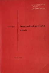 kniha Ostravsko-karvinský detrit, SNTL 1961