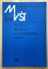 kniha Analýza v komplexním oboru vysokošk. příručka pro vys. školy techn. směru, SNTL 1982