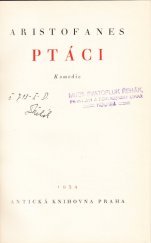 kniha Ptáci komedie, Rudolf Škeřík 1934