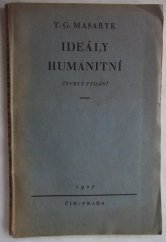 kniha Ideály humanitní několik kapitol, Čin 1927