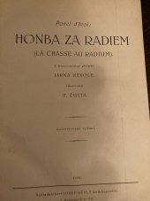 kniha Honba za radiem, Josef Nývlt 1926