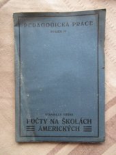 kniha Počty na školách amerických, Dědictví Komenského 1929