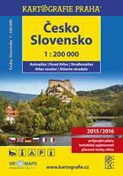 kniha Česko, Slovensko, autoatlas 1 : 200 000, Kartografie 2014