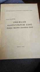 kniha Přehled slovenských lesů podle skupin lesních typů, Lesnická fakulta Vysoké školy zemědělské 1959