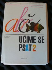 kniha Učíme se psát 2 Pro zvláštní školy 2. ročníku, Komenium 1974