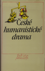 kniha České humanistické drama, Odeon 1986