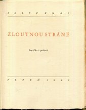 kniha Žloutnou stráně Povídka z pobřeží, M. Hodková 1930