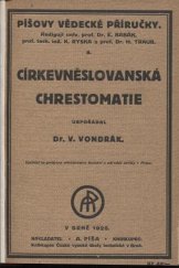 kniha Církevněslovanská chrestomatie, A. Píša 1925