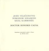 kniha Jeho Veličenstvo Norodom Sihamoni, král Kambodže, doctor honoris causa Akademie múzických umění v Praze, 19. března 2010, Akademie múzických umění 2010