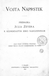 kniha Vojta Náprstek, F. Šimáček 1896