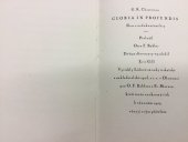 kniha Gloria in profundis Sbor z nedokončené hry, O.F. Babler a Fr. Macura 1929