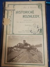 kniha Historické rozhledy Ročník III. Poučné čtení pro mládež českoslovanskou, Emil Šolc 1900