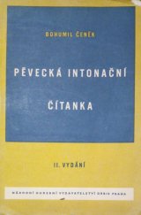 kniha Pěvecká intonační čítanka instruktivní pomůcka hud.-theoretická, Orbis 1951